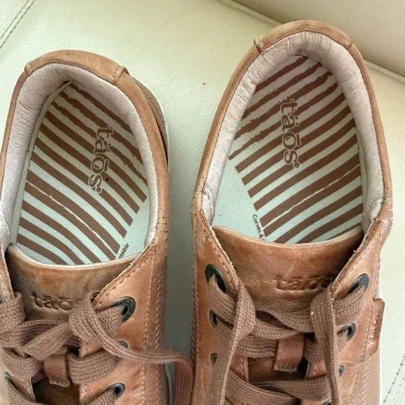 Women’s Taos Casual Leather Sneakers - Brown - Picture 2 of 5